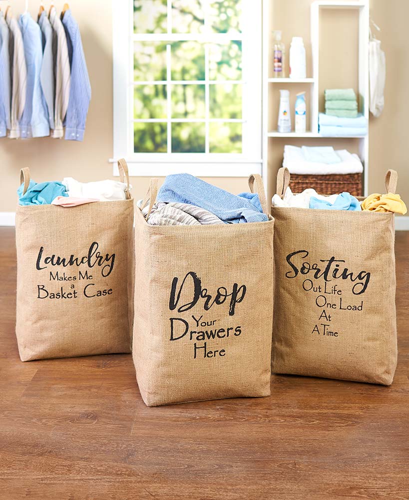 Modern Primitive Decor Sentiment Laundry Bags