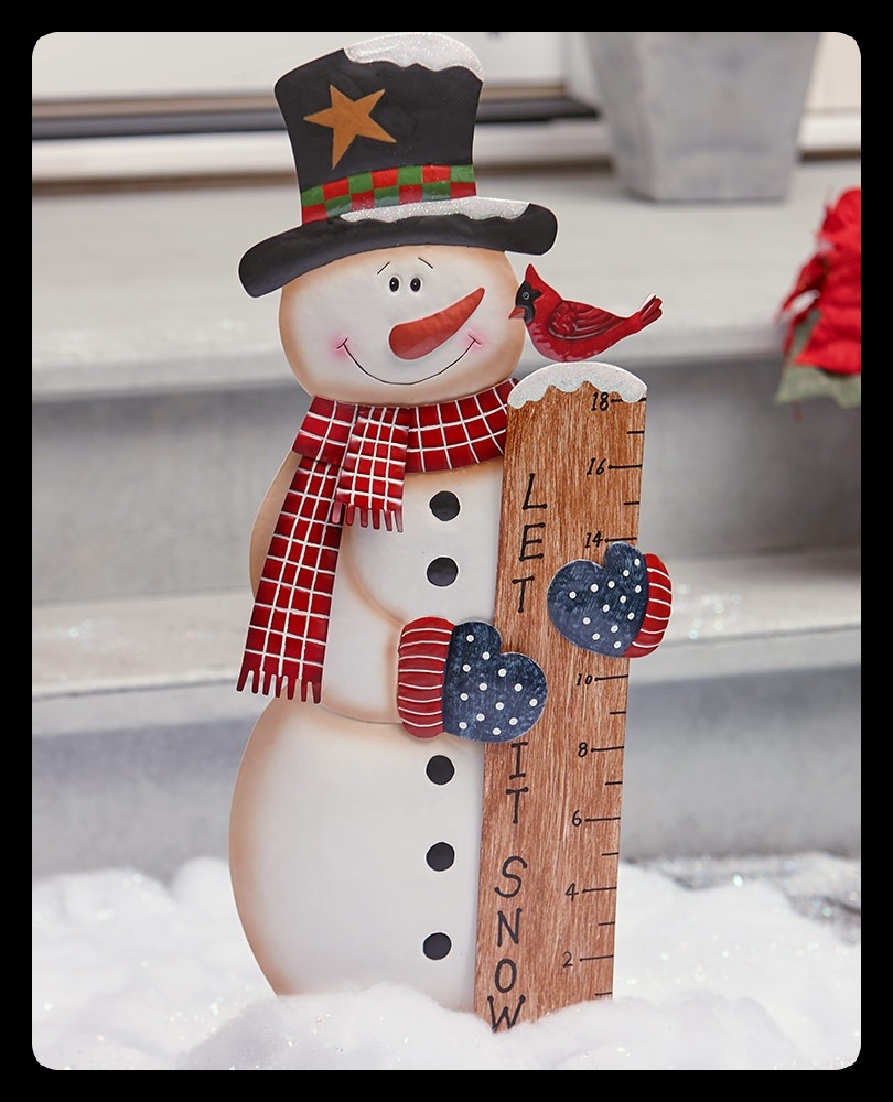 Snowman Decorations - Snowman Snow Gauge
