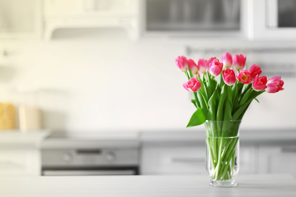Ways To Add Color To Your Home - Vase Of Pink Flowers