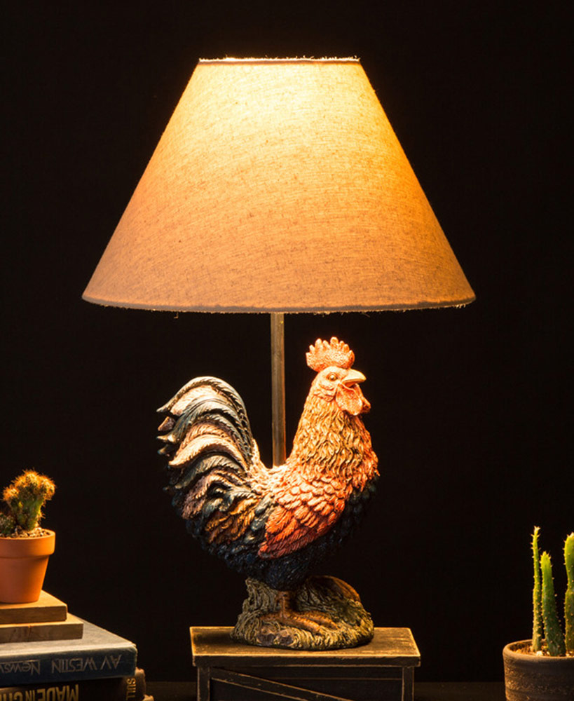 Farmhouse Rooster Table Lamp