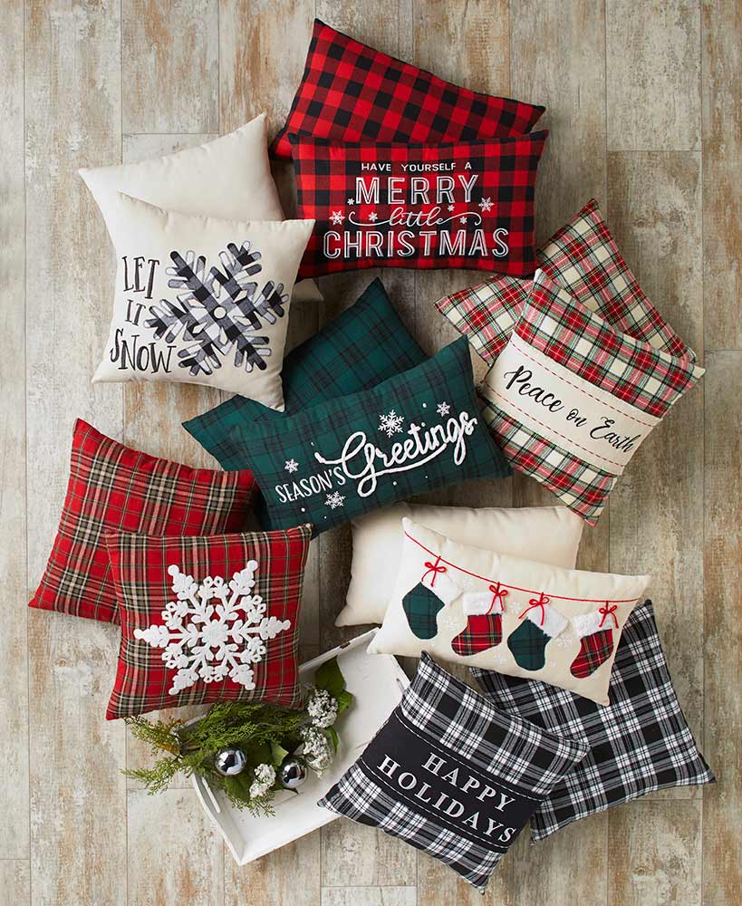 classic christmas decorating ideas - Holiday Accent Pillows