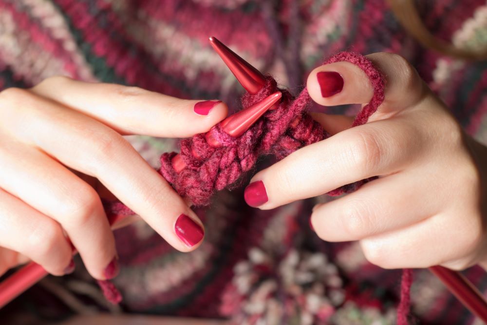 Knitting a sweater