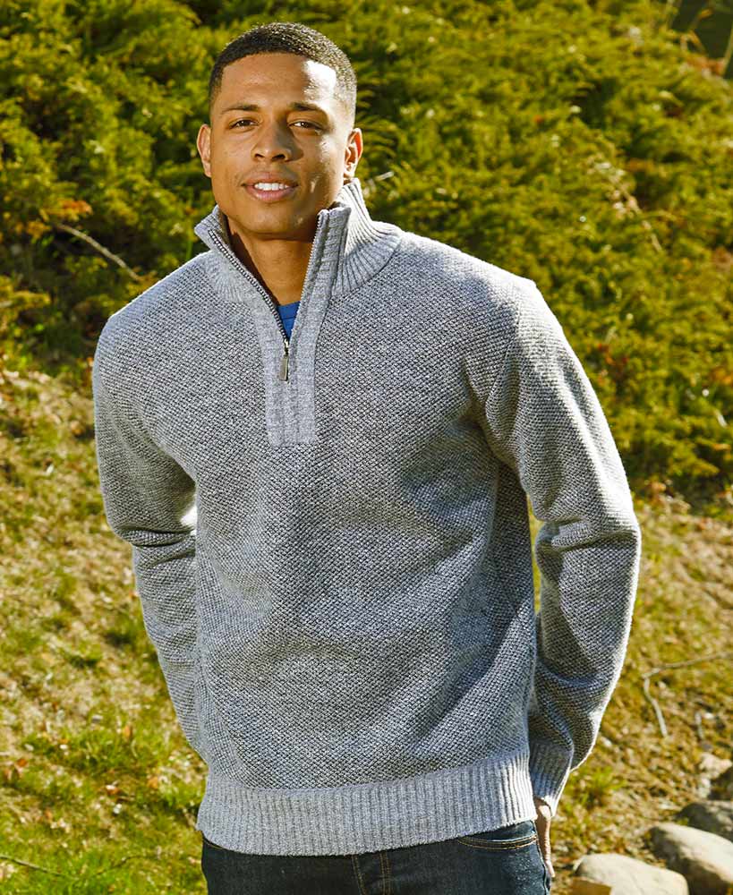 Men's Fleece-Lined 1/4-Zip Sweaters