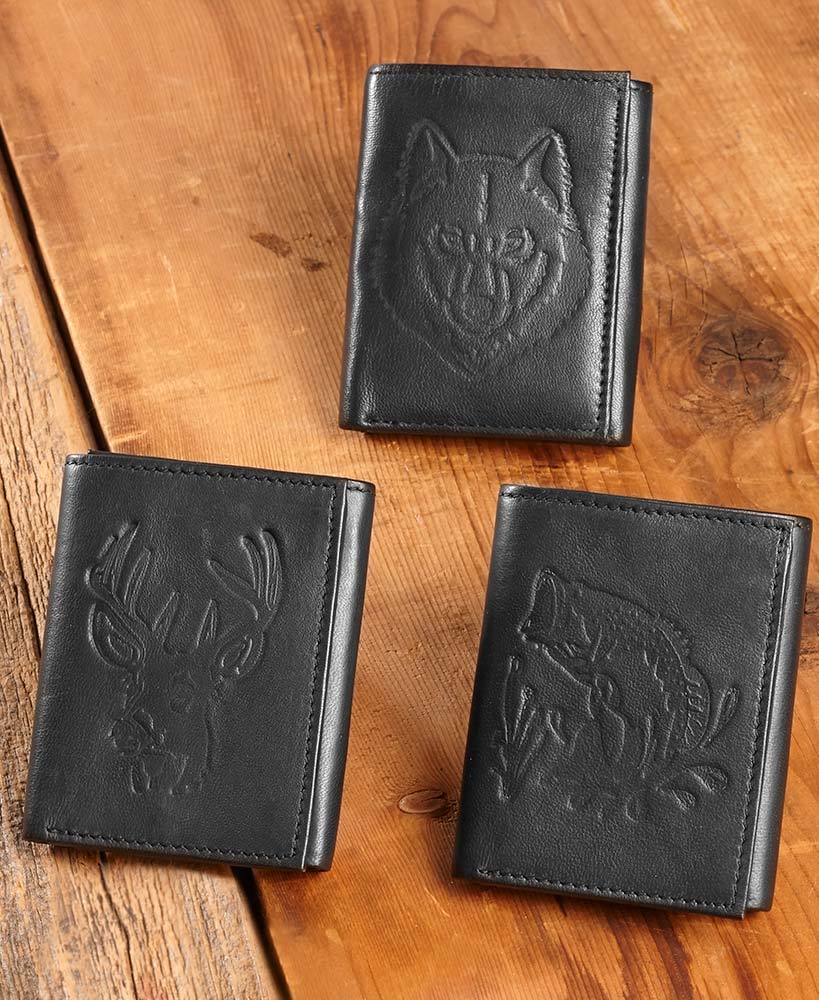 Men's Leather Trifold Wallets