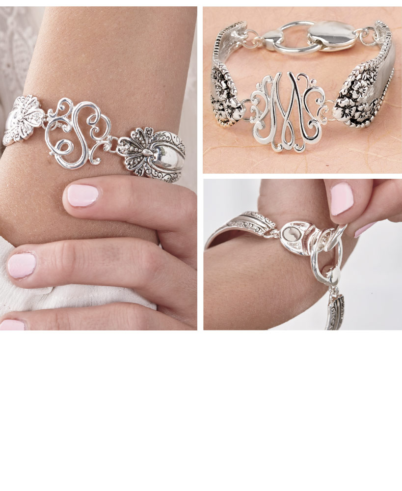 Vintage-Look Monogram Bracelets